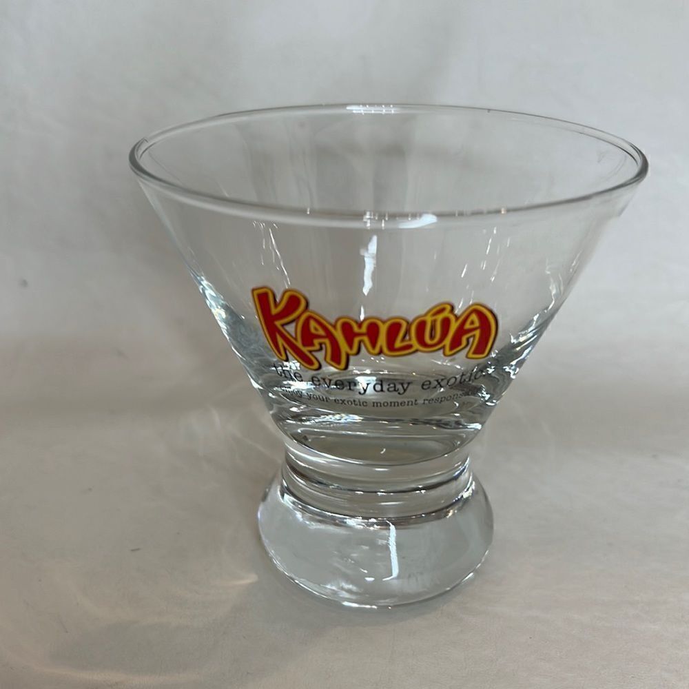 Kahlua Glass 8 Oz The Everyday Exotic Coffee Rum Liquor Bar Drinking Mexico